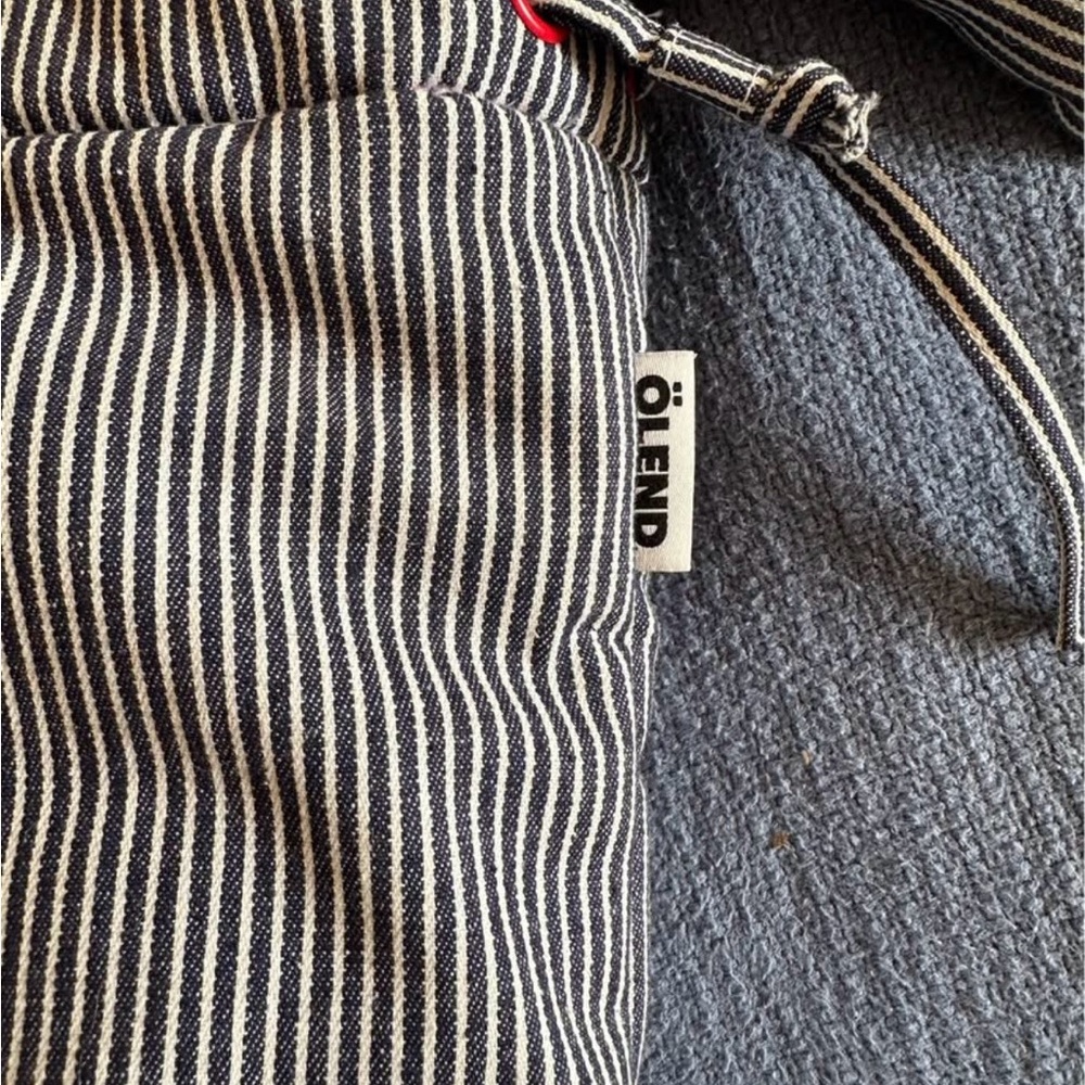 Olend Ona Soft Bag in CottonnNavy Stripe - Picture 5 of 6